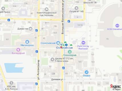 Видеоборд A в Киеве В. Васильківська вул. (колиш. Червоноармійська вул.), 72, біля ст. м. "Олімпійська", ТЦ "OLIMPIYSKY", прайс за трансляцію ролика 10 сек 1вихід/90 сек, с 0:00 до 23:59 - 379492 схема