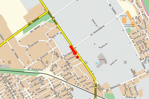 Билборд  в Сумах, 3x6  просп. Перемоги (Курський просп.). / Героїчна вул., біля автосалону "Skoda" схема