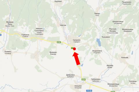 Билборд A в Середньому, 3x6  Траса Київ-Чоп, с. Середнє, в бік м. Ужгород, біля радіоцентру схема
