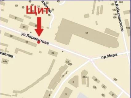 Призма B в Кривом Роге, 3x6  Лермонтова вул., 22, Центрально-Міський ринок, у бік Визволення пл., верхній - 291557 схема
