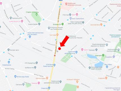 Сiтiлайт  у Львові, 1.8x1.2  Антоновича вул. - вул. Кульпарківська 73 (зуп. "Антоновича"), в бік вул. Кульпарківської схема