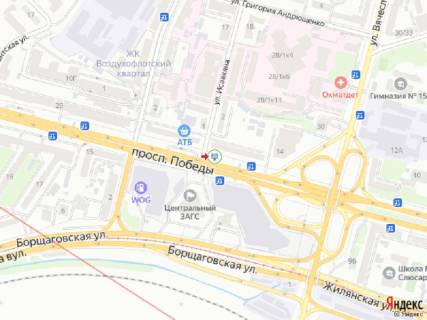 Скроллер B в Киеве Перемоги пр., 16 - Ісаакяна вул., в центр - 302252 схема