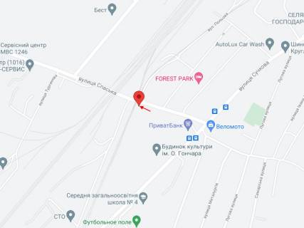 Билборд B в Самар (Новомосковск), 6х3  вул.Спаська, в районі залізничного переїзду схема