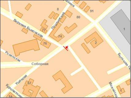 Билборд B в Кропивницкий (Кировоград) Большая Перспективная ул., выше Обл. суда схема