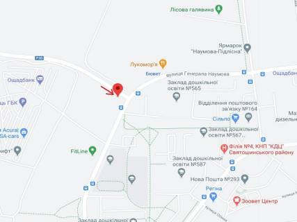 Призма A в Киеве Автодорога P-30 - Олега Мудрака вул. (Генерала Наумова) - 325596 схема