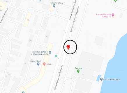 Бэклайт A в Днепр (Днепропетровск) Набережна Перемоги вул., 51, в сторону центру схема