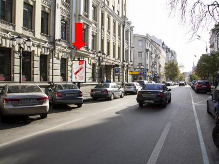 Ситилайт  в Киеве, 1.8x1.2  Ярославів Вал вул., 22, біля входу в готель "Radisson", в сторону ст.м. "Золоті ворота" фото 1