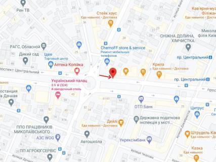 Ситилайт B в Николаеве Центральний просп. (Леніна просп.)., 68, третій схема