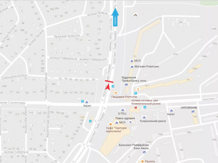 Призма A в Харькове, 3x6  просп. Льва Ландау (50-річчя СРСР)., 12 , в центр - 666371 схема