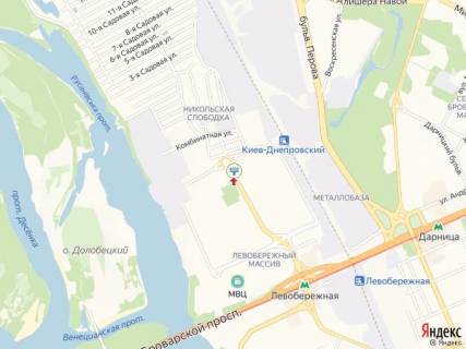 Билборд A в Киеве Шептицького (колиш. Луначарського вул.), 7, навпроти, в бік Пантелеймона Куліша площа (Анатолія Луначарського пл.) схема