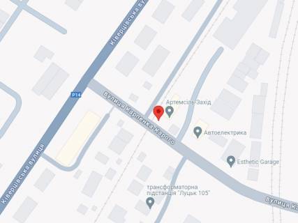 Билборд A в Луцке, 3x6  Карпенка-Карого вул. - Ківерцівська вул., залізничний переїзд схема