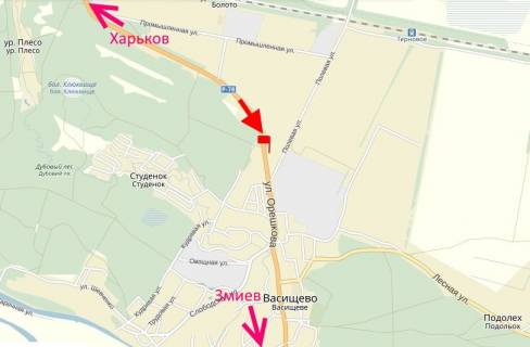 Билборд B в Васищеве, 3x6  с. Васищеве, АЗС "Sun Oil", (1), у бік Змієва схема