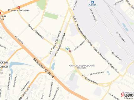 Призма A в Киеве Симиренка вул., 17А, АЗС "WOG", в сторону Сім'ї Сосніних вул. - 214612 схема