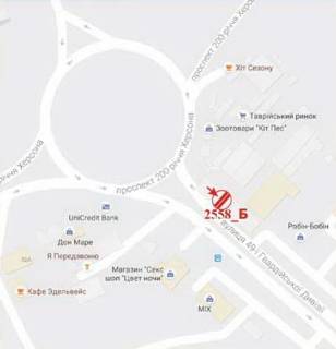 Билборд B в Херсоне 49-ї Гвардійської Дивізії вул., 8 схема