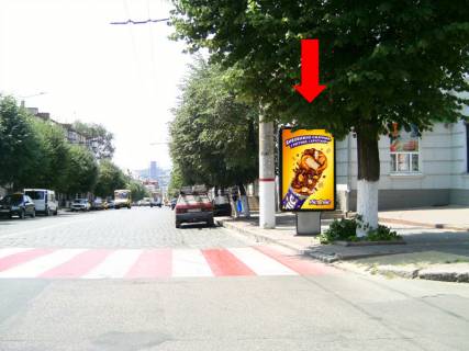 Ситилайт  в Кропивницкий (Кировоград), 1.8x1.2  В. Перспективна вул. (кол. Маркса вул.) / Ігоря Замоцького вул. (Олексія Єгорова)., навпроти готелю "Європа" фото 1