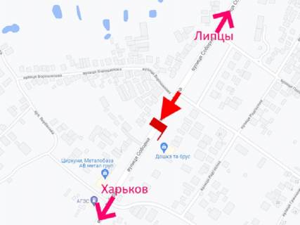 Білборд, Бігборд (Борд)  B у Циркунях, 3x6  с. Циркуни, Соборна вул., у бік м. Харків схема