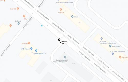 Билборд A в Запорожье Победы ул., 56 схема