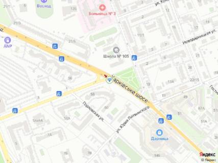 Видеоборд A у Києві Харківське шосе, 58 - Кравчука вул., в сторону Харківської пл., прайс за трансляцію ролика 10 сек 1вихід/90 сек, з 0:00 до 23:59 - 402045 схема