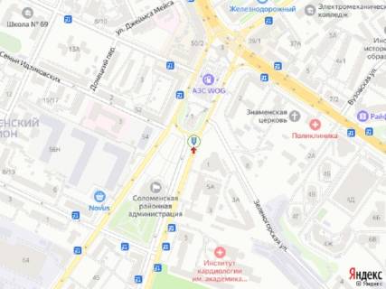 Билборд A в Киеве, 1.8x1.2  Народного Ополчення вул., 1 - Севастопольська пл., біля McDonalds, світлофора схема