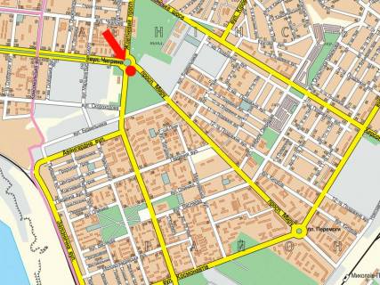 Билборд A в Николаеве, 3x6  Миру пр. / Богоявленський пр. (кол. Жовтневий пр.) / Погранична вул. (кол. Чигрина вул.), кільце автовокзалу, біля гіпермаркету "Велмарт", "Ельдорадо", права схема