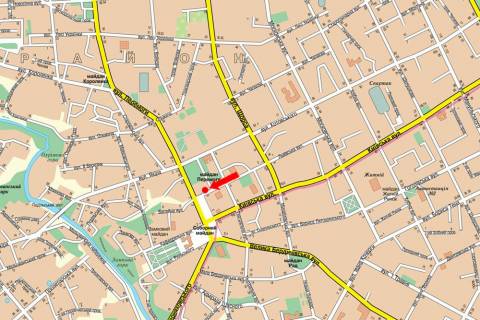 Scrolller, Scroll A in Zhytomyr, 2.3x3.14  Peremogi pl., 1/12, bila magazinu "TEMP", centr - 303582 scheme