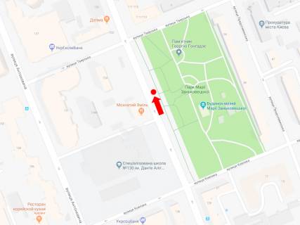 Ситилайт  в Киеве, 1.8x1.2  В. Васильківська вул., навпроти буд. 124, в сторону Палацу "Україна" схема