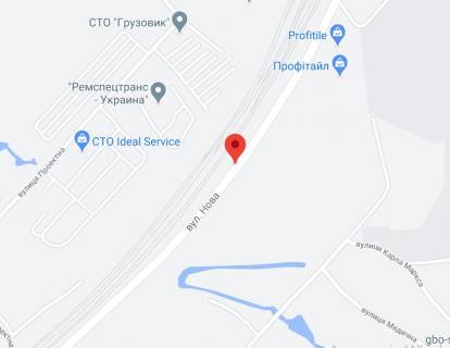 Билборд A в Киеве Новая ул. - Проектная ул., 7, напротив, четвертый схема