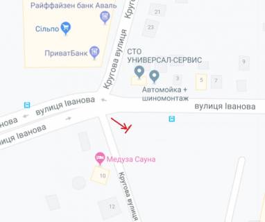 Білборд, Бігборд (Борд)  A у Запоріжжі, 6х3  Стефанова вул. - Іванова вул. - Кругова вул. схема