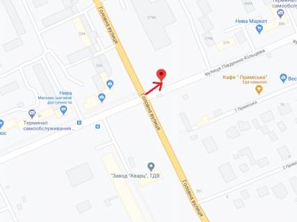 Билборд B в Черновцах Головна вул., 279 - Південно-Кільцева вул. схема