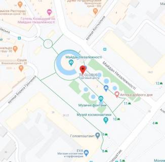 Video Billboard A in Kyiv Majdan Nezaleznosti, TC Globus, 2 ekrani + 2 shodi. Prajs za translaciu rolika 10sek, 1 vihid v 5 hvilin, c 10:00 do 22:00. Rozrahunki dla insih parametriv rozmisenna utocnujte u menedzera - 291090 scheme