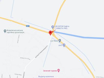 Билборд A в Жовкве Хмельницького вул., в'їзд в місто, з м. Червоноград схема