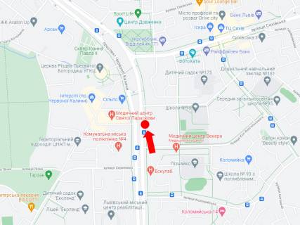 Prismatron, Prism A in Lviv, 3x6  Cervonoi Kalini av. / Antonenka-Davidovica st., TRC "VAM", supermarket "Sil'po" - 96495 scheme