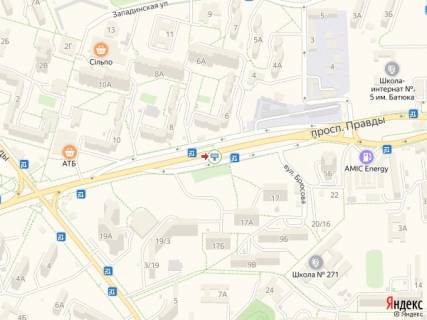Prismatron, Prism A in Kyiv Pravdi av., 17V, v storonu Visgorods'ka st. - 228724 scheme