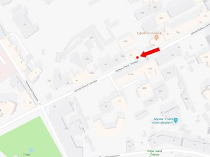 Сiтiлайт  у Києві, 1.8x1.2  Гончара вул., 36, в сторону вул. Хмельницького схема