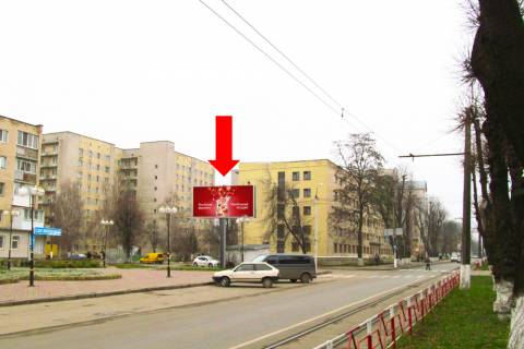Billboard  in Vinnytsia, 3x6  Zamostans'ka st. (kol. 50-ricca Peremogi st.) / Ostroz'kogo st., bila RACSu Photo 1