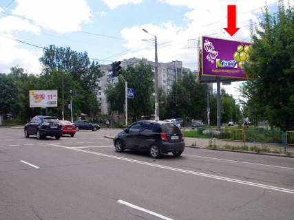 Билборд A в Житомире, 3x6  Вітрука вул. / Шевченка вул., біля супермаркетів "Олді", "АТБ", на світлофорі фото 1