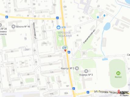 Призма B в Житомире Покровська вул. (колиш. вул. Щорса), 131, з центру - 399560 схема