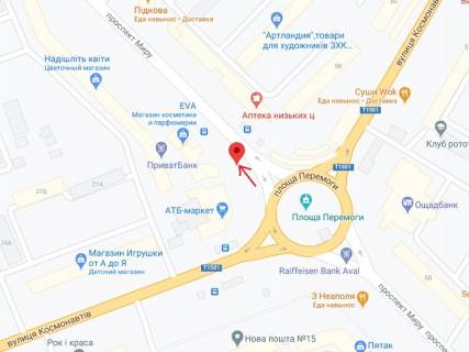 Ситилайт B в Николаеве Миру пр., 21 - Космонавтів вул. схема