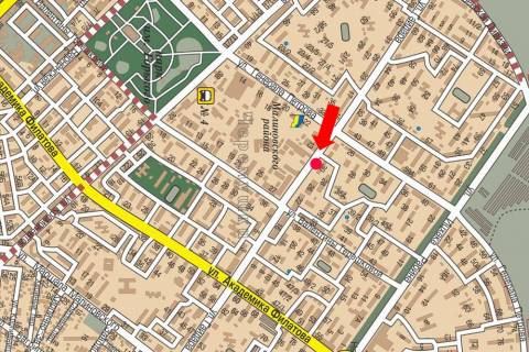 Билборд  в Одессе, 3x6  Гайдара вул., 30 / Петрова вул., біля супермаркету "Єва", в бік Філатова вул. схема