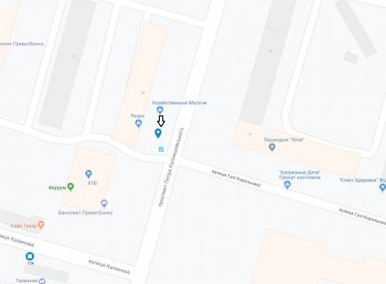 Билборд A в Днепр (Днепропетровск) Калнишевського пр. (колиш. Косіора вул.), 30 схема