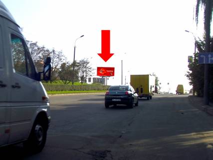Билборд B в Луцке, 3x6  Дубнівська вул., 47 / Карпенка-Карого вул., біля АЗС "Amic", "Укрнафта", з центру фото 1