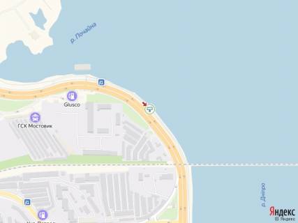 Бэклайт B в Киеве Набережно-Рибальська вул., 200 м від Петровського моста, в сторону Поштова пл. схема