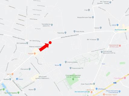 Prismatron, Prism A in Kyiv, 3x6  Maksimovica st. (kolis. Trutenka st.) - st. Kolosa, v storonu st.m. "Vasil'kivs'ka", centru - 220423 scheme