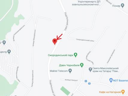 Ситилайт A в Киеве Подільський узвіз, на підйомі, в сторону ст.м. "Лукьянівська" схема