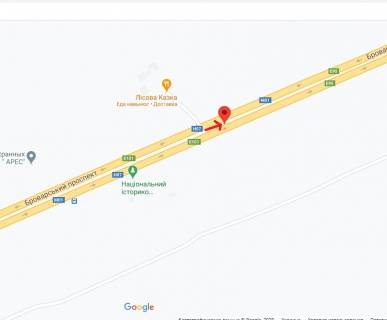 Білборд, Бігборд (Борд)  A у Києві Броварський пр., 700 м. від КП, роздільник, з м. Київ схема