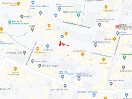 Видеоборд A в Ивано-Франковске Незалежності,15  стометрівка - 389822 схема