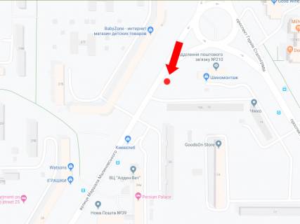 Billboard B in Kyiv, 3x6  Malinovs'kogo st., 38 - Geroiv Stalingrada av., v storonu st.m. "Obolon'" scheme