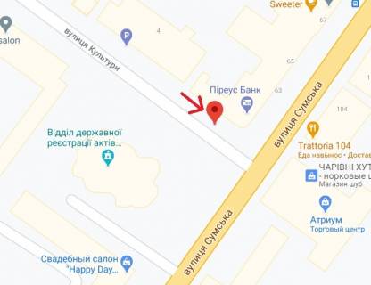 Призма B в Харькове Культури вул. - Сумська, 63 вул. (до Сумської вул.) (Б) - 89656 схема