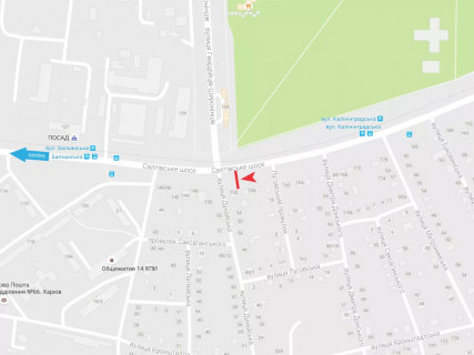Билборд B в Харькове, 3x6  Салтівське шосе - Гвардійців-Широнінців вул., в центр схема