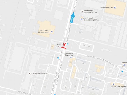 Призма B в Харькове, 3x6  просп. Льва Ландау (50-річчя СРСР). - Олімпійська вул., з центру - 666261 схема
